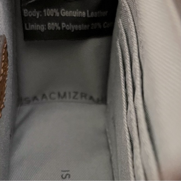 New Isaac Mizrahi Live Whitney Small Shoulder Saddle Cognac Brown Leather Bag - Picture 7 of 7